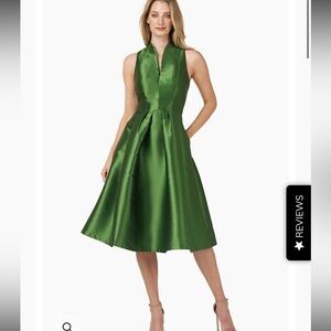 NWT Kay Unger - Lola twill midi cocktail dress size 10